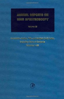 Cumulative Author, Title and Subject Index (A-G) Including Table of Contents, Volumes 1-38
