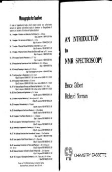 Introduction to NMR Spectroscopy (Chemistry Cassettes)