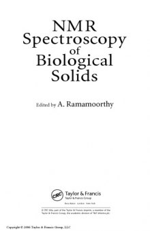 NMR spectroscopy of biological solids