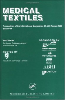 Medical Textiles: Proceedings of the Second International Conference and Exhibition  