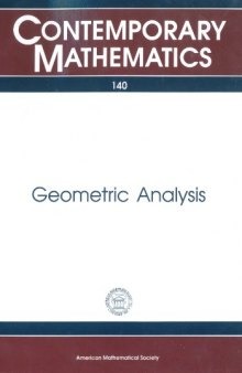 Geometric Analysis: Proceedings of an Ams Special Session Held October 12-13, 1991