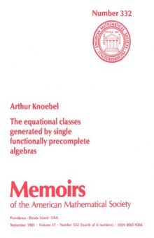 332 Equational Classes Generated by Single Functionally Precomplete Algebras
