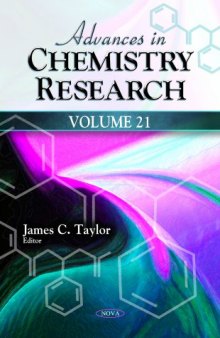 Advances in Chemistry Research, volume 21