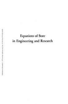 Equations of State in Engineering and Research