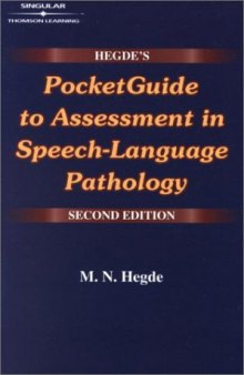 Hegde's Pocketguide to Assessment in Speech-Language Pathology  