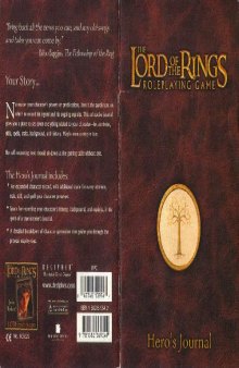 Lord of the Rings RPG - Hero's Journal