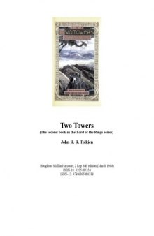 Lord of the Rings, Part 2, The Two Towers