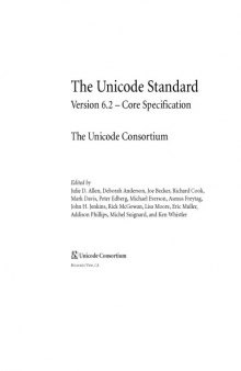 The Unicode Standard Version 6.2 – Core Specification