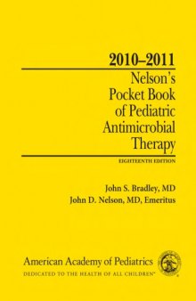 2010-2011 Nelson's Pocket Book of Pediatric Antimicrobial Therapy