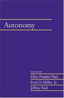 Autonomy: Volume 20, Part 2 (Social Philosophy and Policy) (v. 20)