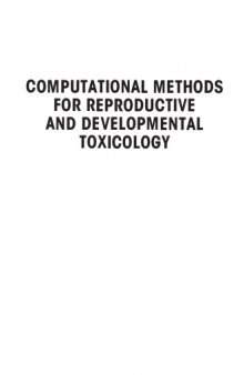Computational methods for reproductive and developmental toxicology