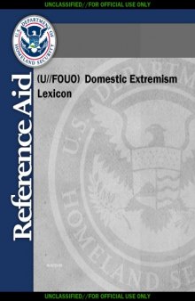 (UFOUO) Domestic Extremism Lexicon 02D4019Ad01