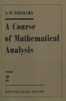 A Course of Mathematical Analysis (Vol. 2)