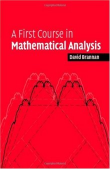 A first course of mathematical analysis
