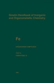 Fe Organoiron Compounds Part A: Ferrocene 10