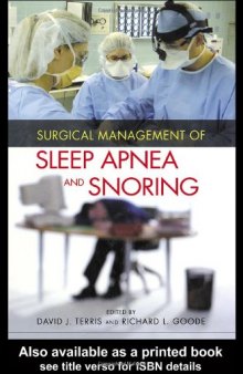 Surgical Management of Sleep Apnea and Snoring