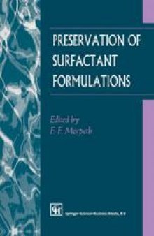 Preservation of Surfactant Formulations