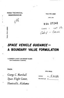 Space vehicle guidance : a boundary value formulation