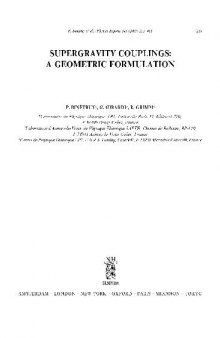 Supergravity couplings: a geometric formulation