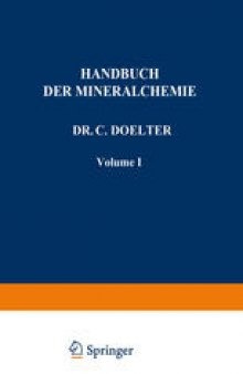 Handbuch der Mineralchemie: Band II Zweite Abteilung: Silicate dreiwertiger Metalle