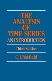 The Analysis of Time Series: An Introduction