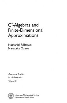 C*-Algebras and Finite-Dimensional Approximations