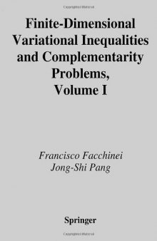 Finite Dimensional Variational Inequalities and Complementarity Problems