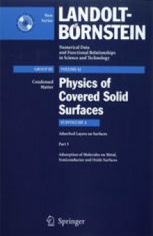 Adsorbed Layers on Surfaces. Part 5: Adsorption of molecules on metal, semiconductor and oxide surfaces