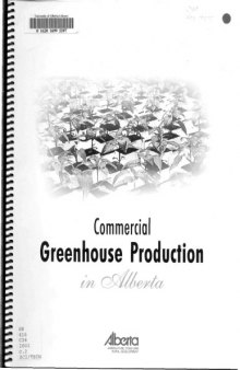 Commercial greenhouse production in Alberta