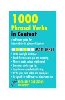 1000 Phrasal Verbs in Context