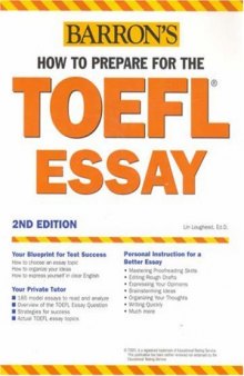 How to Prepare for the TOEFL Essay (Barron's How to Prepare for the Computer-Based Toefl Essay)