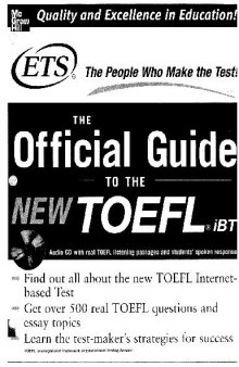 The Official Guide To The New Toefl Ibt