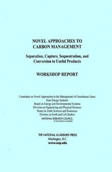 Novel Approaches to Carbon Management: Separation, Capture, Sequestration, and Conversion to Useful Practices - Workshop Report