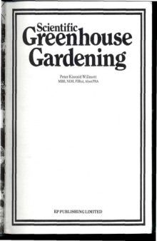 Scientific Greenhouse Gardening