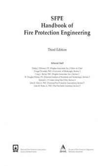 Sfpe Handbook of Fire Protection Engineering