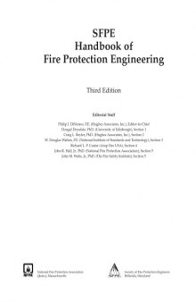 SFPE handbook of fire protection engineering