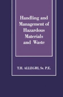 Handling and Management of Hazardous Materials and Waste