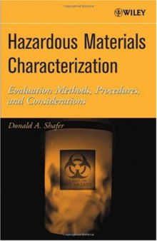 Hazardous Materials Characterization: Evaluation Methods, Procedures, and Considerations