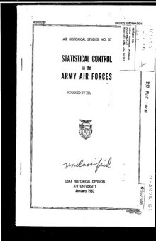 Statistical control in the Army Air Forces