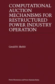 Computational auction mechanisms for restructured power industry operation