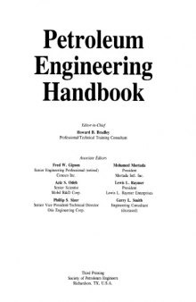 Petroleum engineering handbook  
