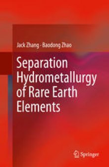 Separation Hydrometallurgy of Rare Earth Elements