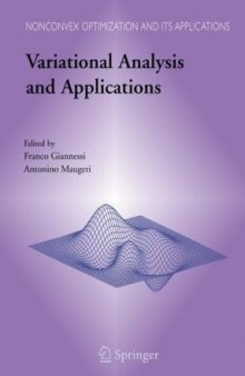 Variational Analysis and Applications (Nonconvex Optimization and Its Applications)