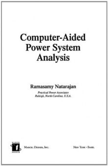 Computer-aided power system analysis
