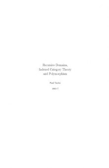 Recursive Domains, Indexed Category Theory and Polymorphism [PhD diss.]