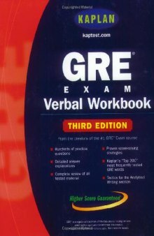 Kaplan GRE Exam Verbal Workbook