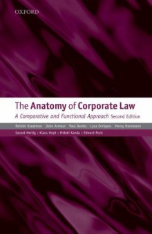 The Anatomy of Corporate Law:A Comparative and Functional Approach