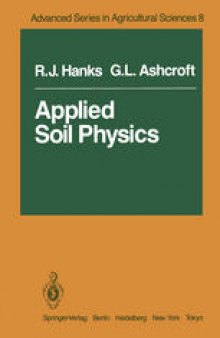 Applied Soil Physics: Soil Water and Temperature Applications