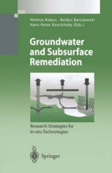 Groundwater and Subsurface Remediation: Research Strategies for In-situ Technologies