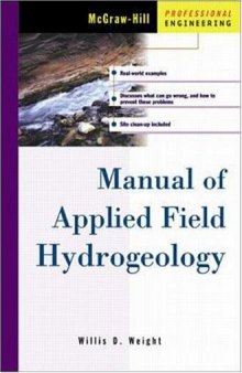 Manual of applied field hydrogeology